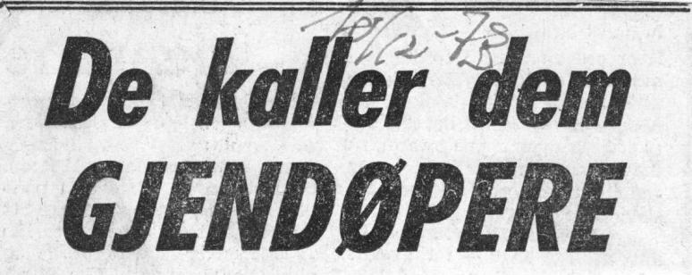 kaller dem gjendøpere1