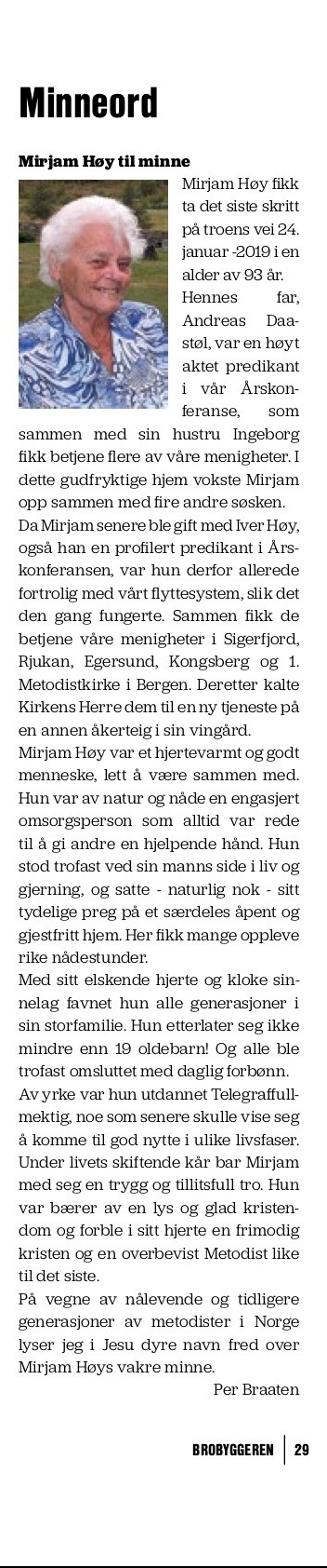 Minneord Brobyggeren bilde