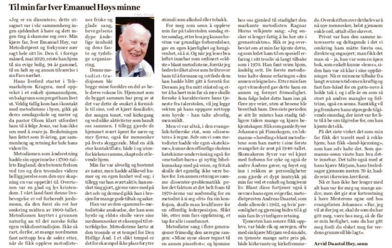 Skjermbilde fra dagen